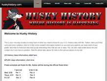 Tablet Screenshot of huskyhistory.com